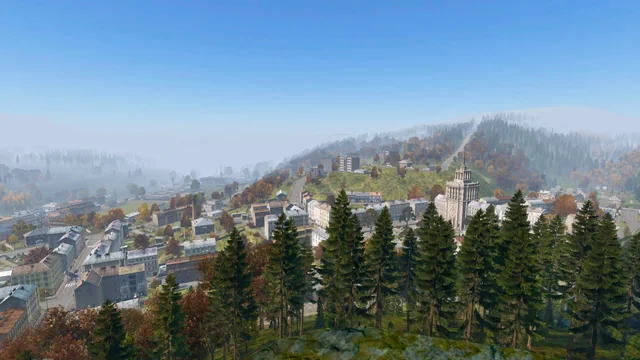 Dark tactical map of the Chernarus region